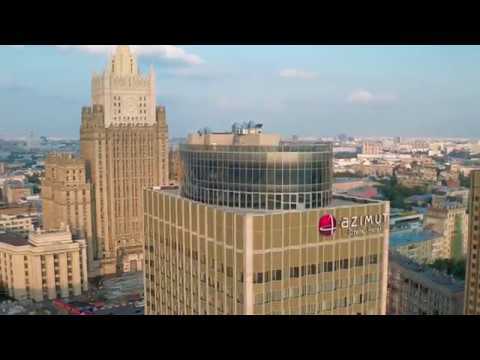 Вид с воздуха на AZIMUT Отель Смоленская Москва